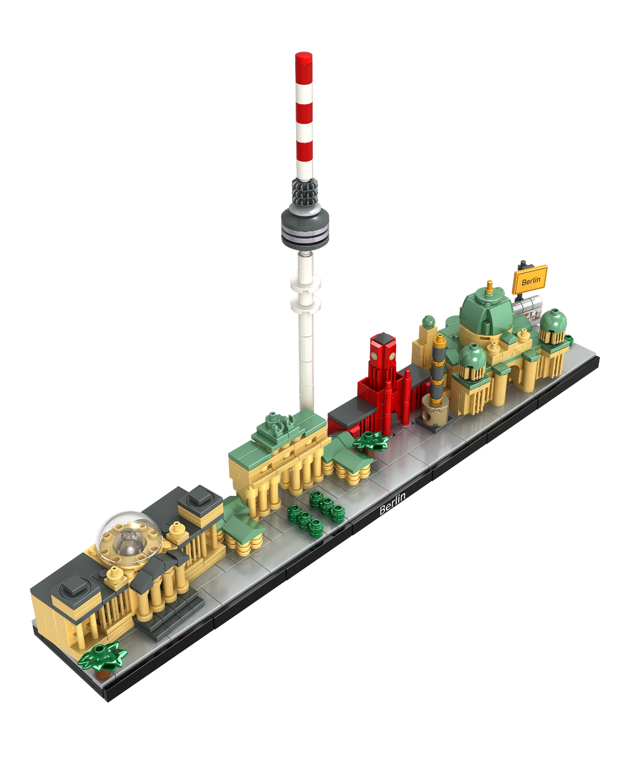 „Individuell geplante Klemmbaustein-Stadt im Microscale-Maßstab von Brick-Scape“