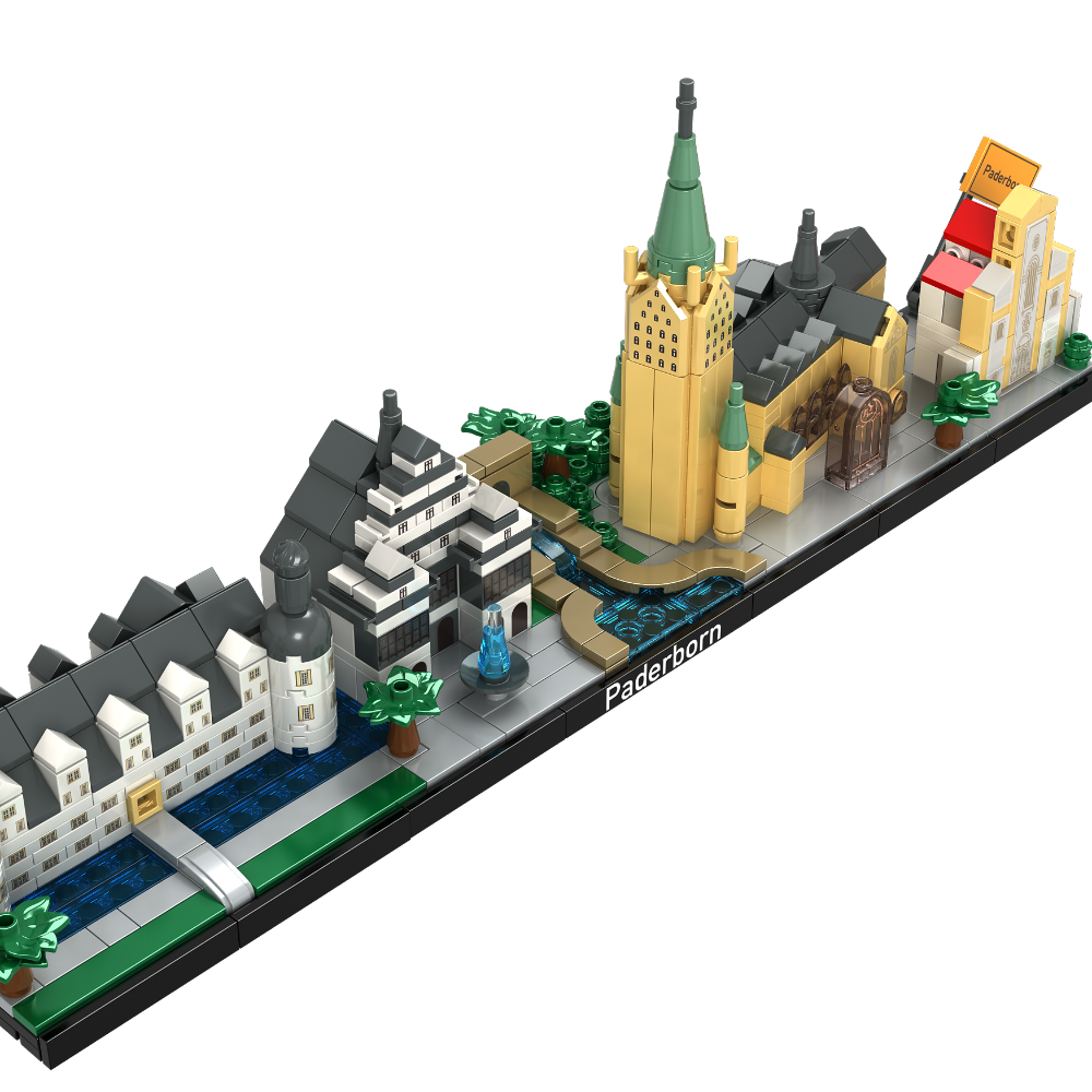 „Individuell geplante Klemmbaustein-Stadt im Microscale-Maßstab von Brick-Scape“