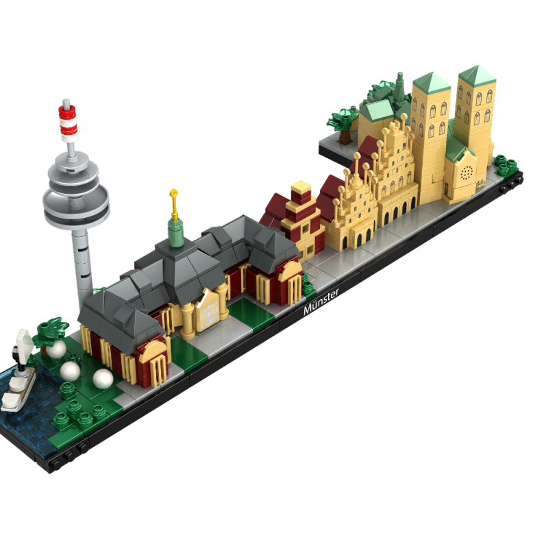 „Individuell geplante Klemmbaustein-Stadt im Microscale-Maßstab von Brick-Scape“