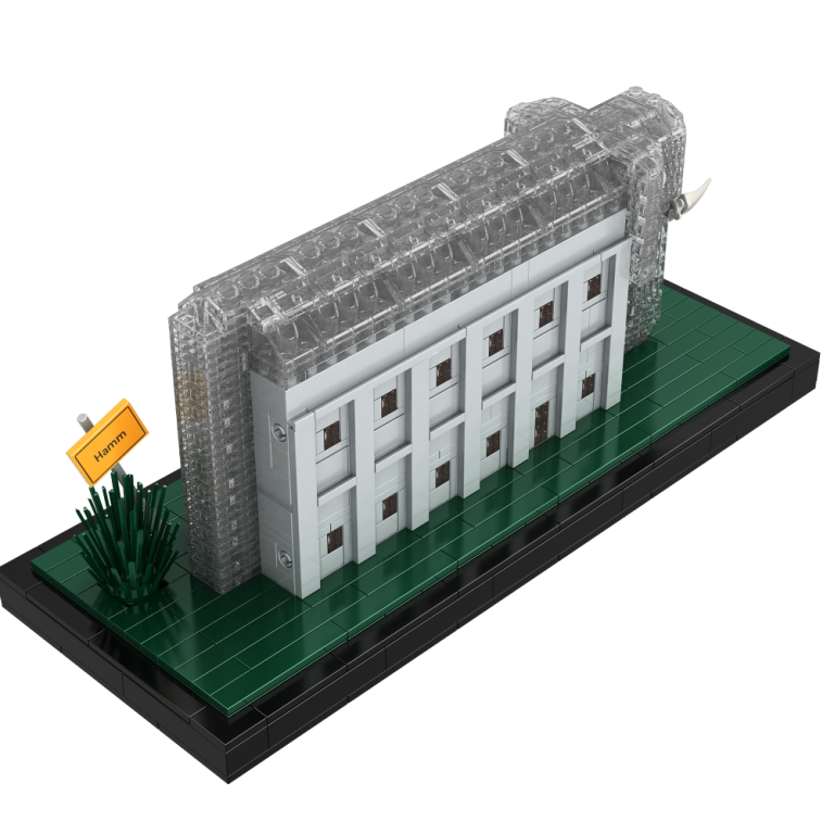 „Individuell geplante Klemmbaustein-Stadt im Microscale-Maßstab von Brick-Scape“